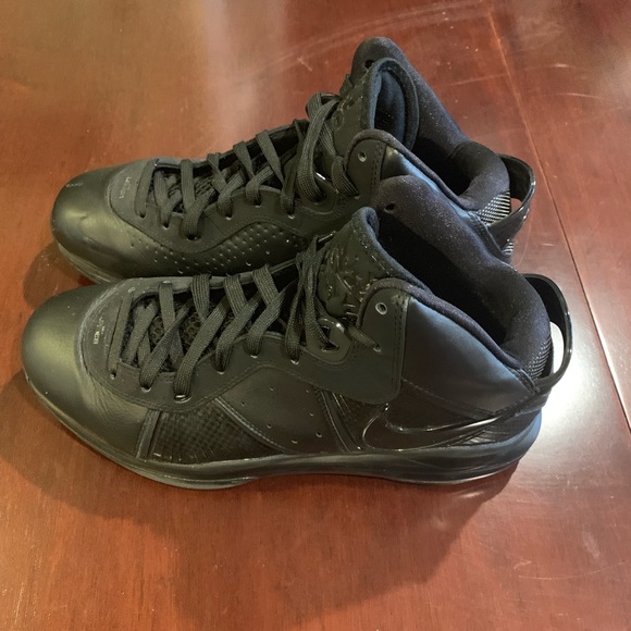 Lebron 8 Version 1 Black Blackout sz 12 worn once - Picture 2 of 5